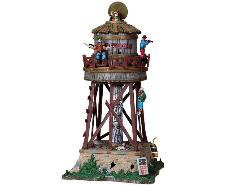 lemax-deadwood-water-tower-ch-teau-d-eau-spooky-town image 1