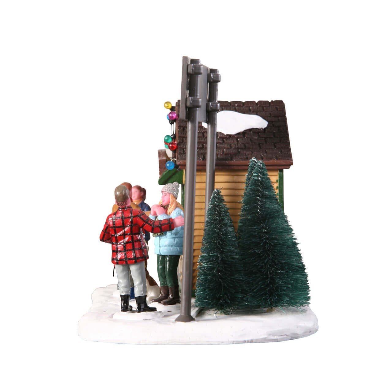 lemax-trees-wreath-lot-lot-sapins-miniatures-et-couronne image 2
