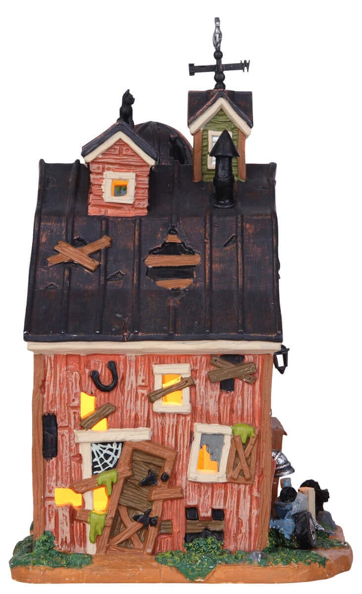 lemax-dilapidated-barn-b-timent-miniature-village-halloween-spooky-town image 3