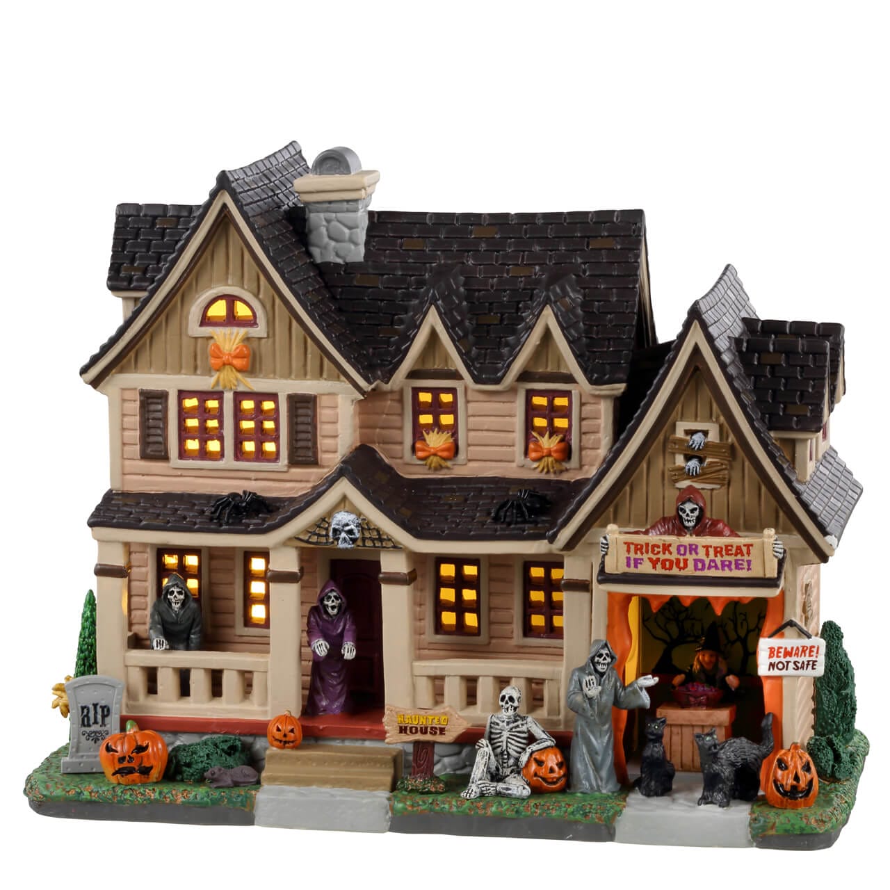 lemax-trick-or-treat-if-you-dare-maison-hant-e-lumineuse image 1