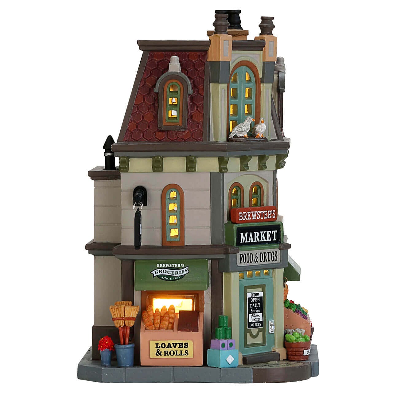 lemax-brewster-s-market-march-miniature-lumineux image 3
