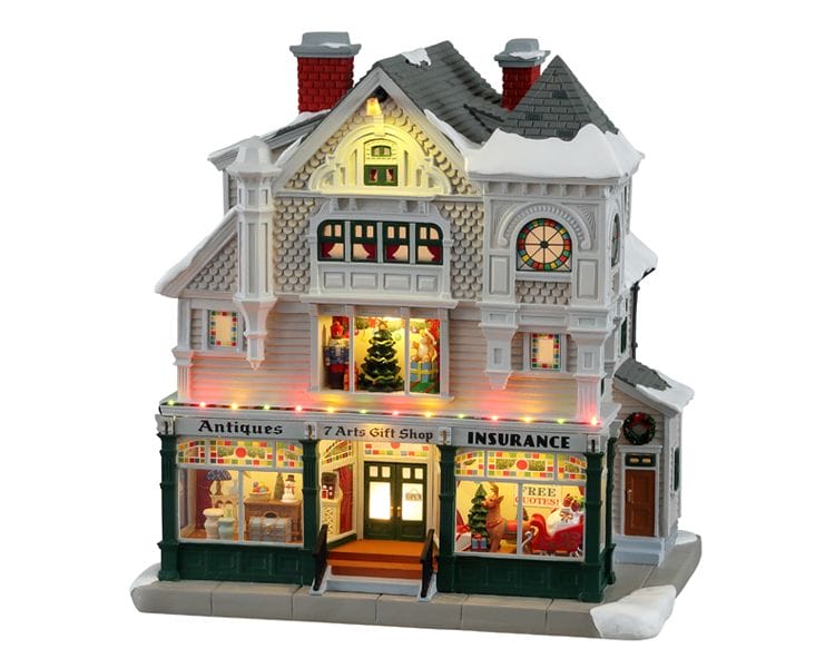 lemax-antique-gift-shop-b-timent-lumineux-victorien-miniature image 2