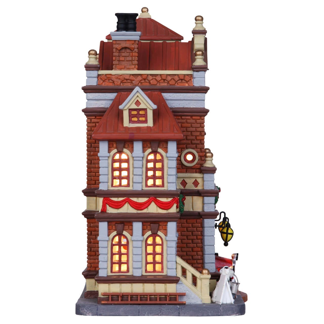 lemax-eastside-fire-station-caserne-de-pompiers-lumineuse-miniature image 2