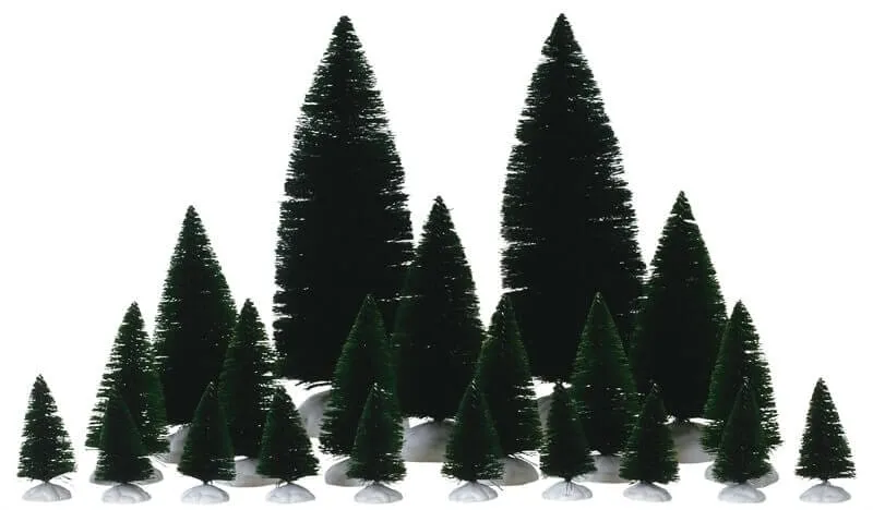 lemax-12-pc-assorted-fir-trees-lot-de-12-sapins-miniatures image 1