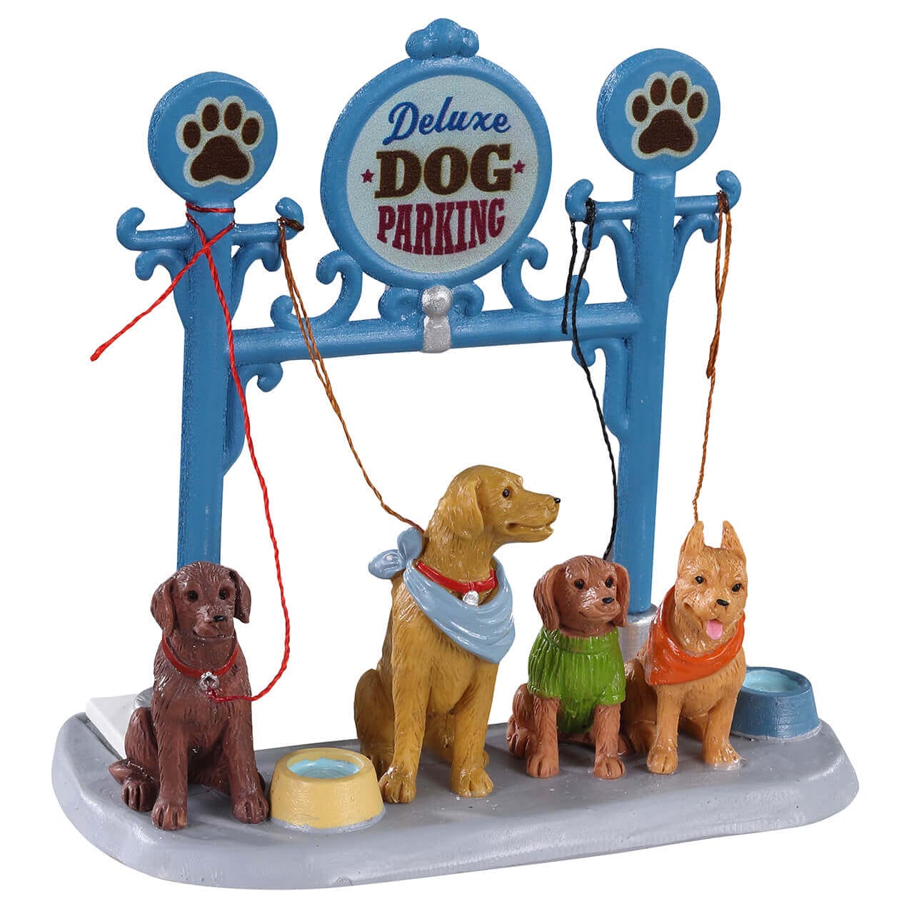 lemax-dog-parking-deluxe-accessoire-chiens-village-caddington image 5