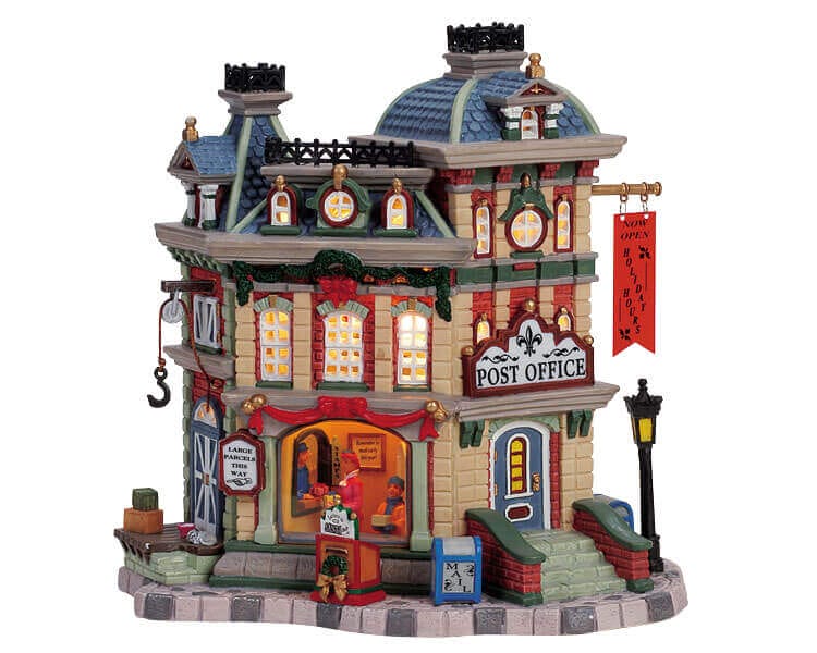 lemax-post-office-village-miniature-lumineux image 1