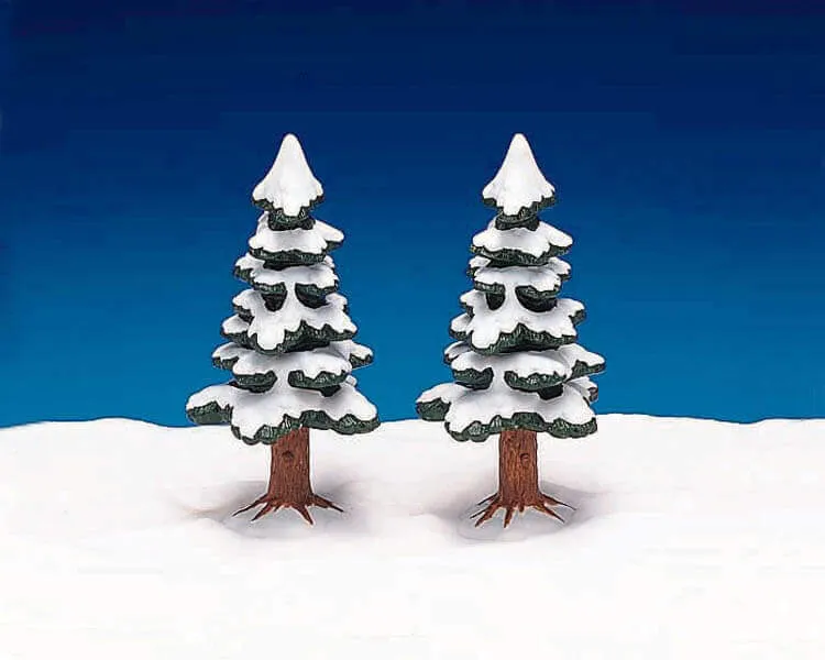 lemax-8-porcelain-pine-tree-sapin-miniature-porcelaine-stable-village-no-l image 1