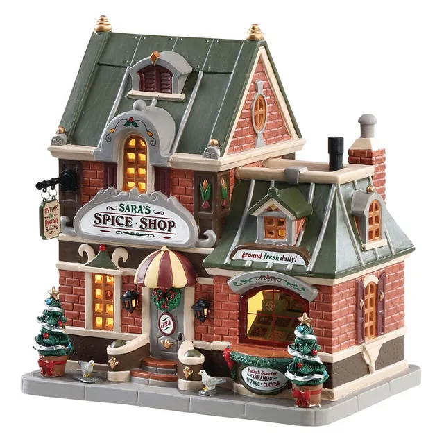 lemax-sara-s-spice-shop-b-timent-miniature-de-village-de-no-l image 1