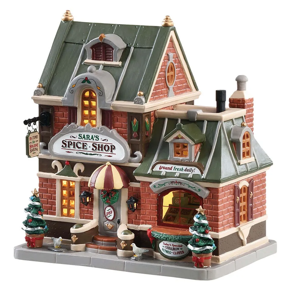 lemax-sara-s-spice-shop-b-timent-miniature-de-village-de-no-l image 1