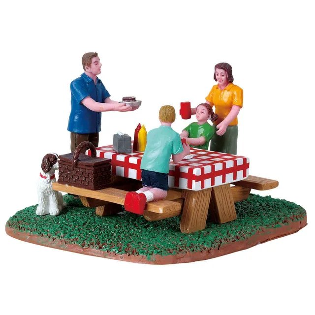 lemax-picnic-table-table-de-pique-nique-miniature-village-de-no-l image 1
