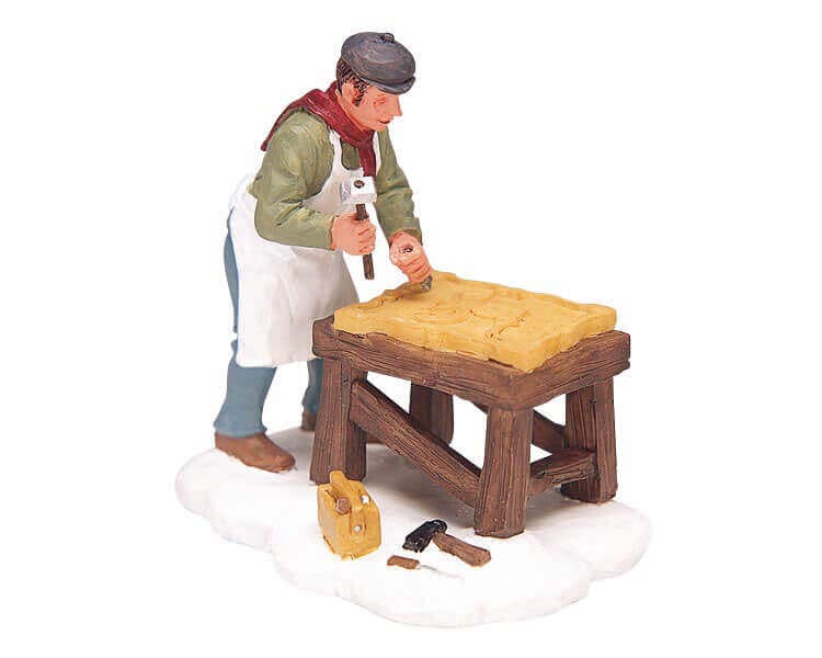 lemax-carving-a-sign-figurine-b-cheron-panneau-no-l image 2