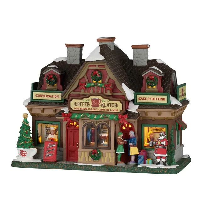 lemax-coffee-klatch-maison-de-village-miniature-lumineuse-caddington image 1