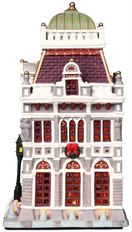 lemax-public-library-b-timent-miniature-lumineux-village-de-no-l image 2