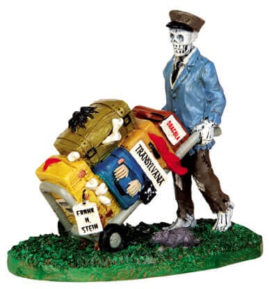 lemax-scary-luggage-bagages-effrayants-spooky-town image 1