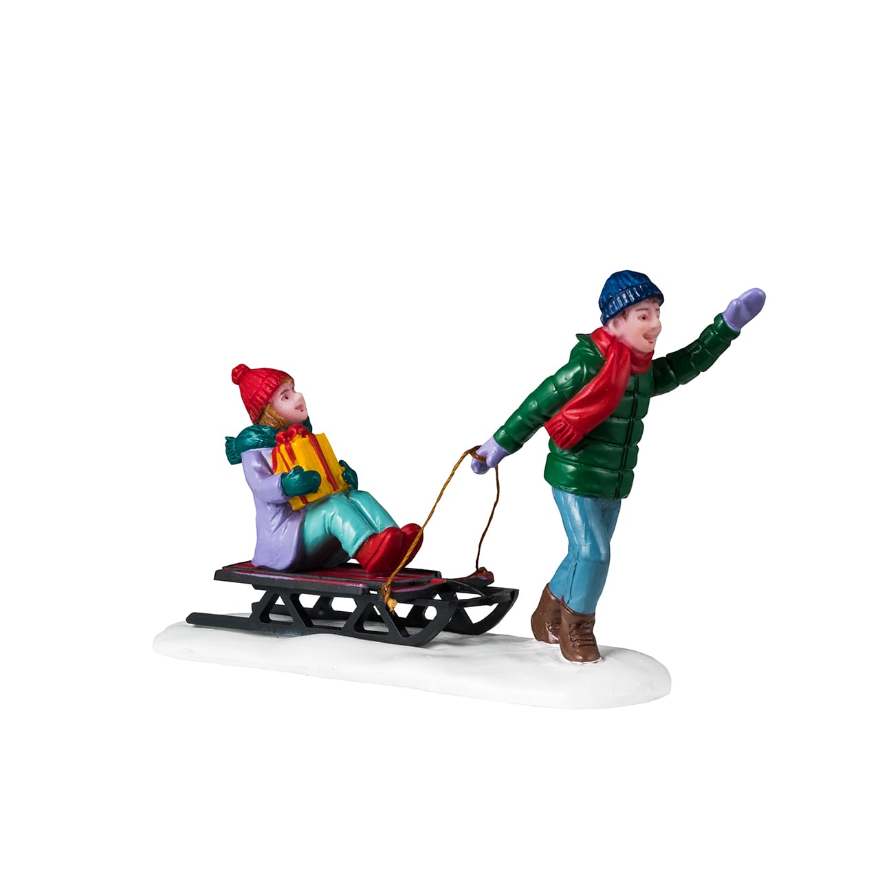 lemax-christmas-eve-visit-caddington-sc-ne-figurines-tra-neau-miniature image 2