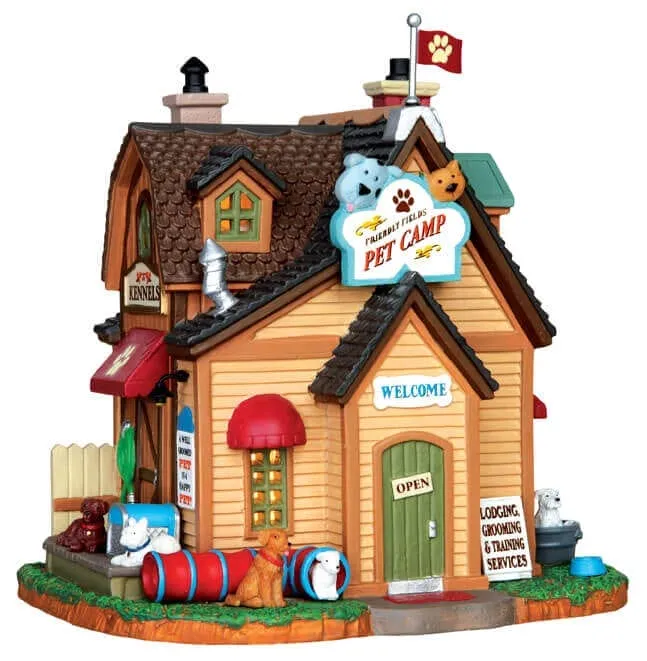 lemax-friendly-fields-pet-camp-sc-ne-miniature-lumineuse-animaux image 1