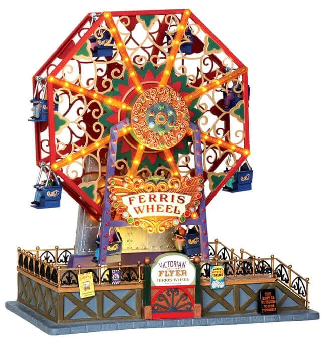 lemax-victorian-flyer-ferris-wheel-grande-roue-lumineuse-anim-e image 1