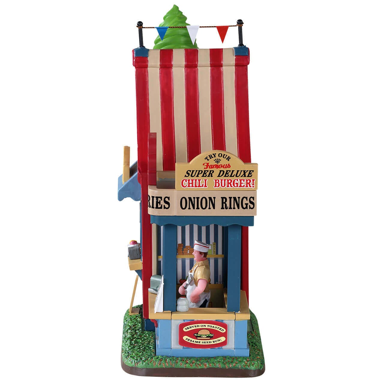 lemax-hamburger-ice-cream-stand-kiosque-miniature-de-village image 2