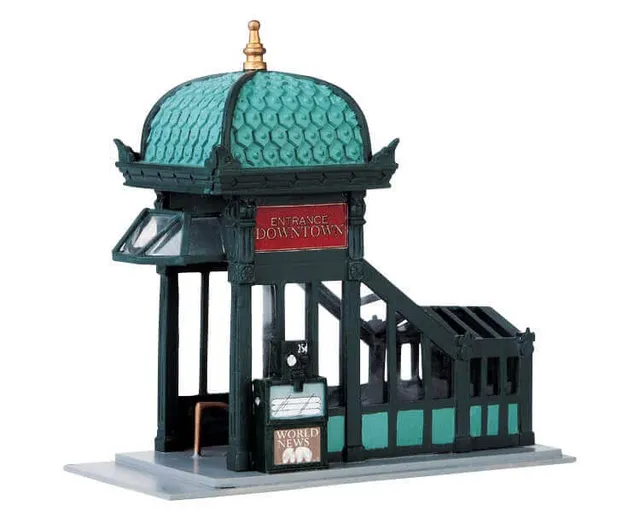 lemax-subway-entrance-entr-e-de-m-tro-miniature-village image 1