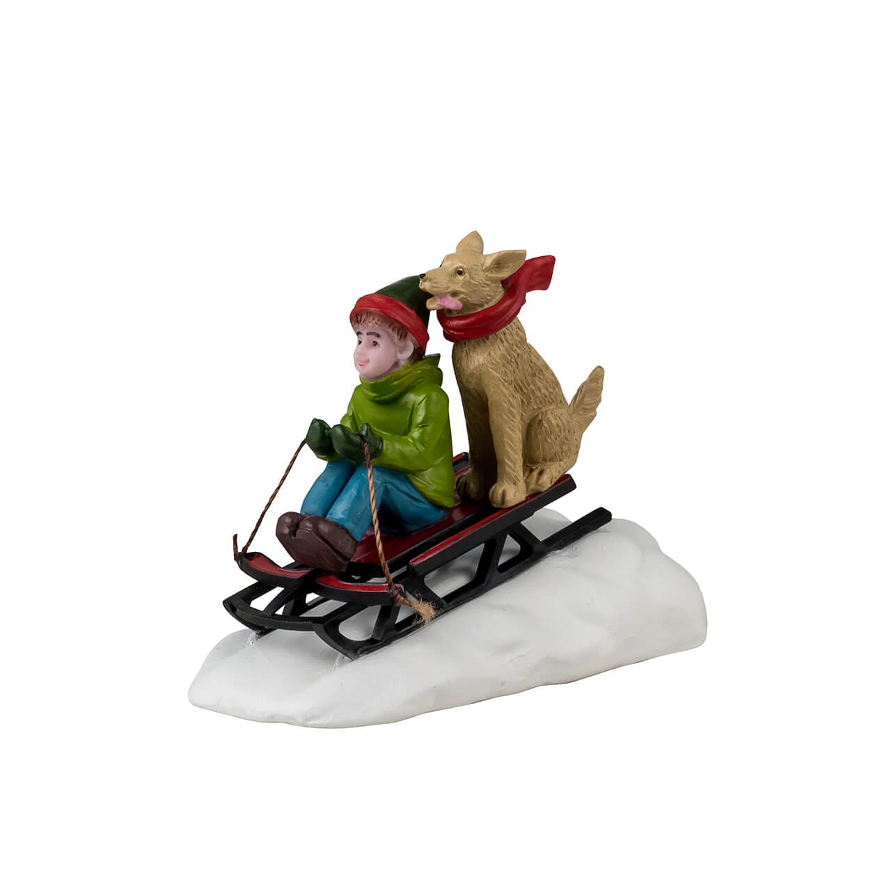 lemax-doggone-downhill-sledding-sc-ne-luge-enfant-et-chien-caddington image 1