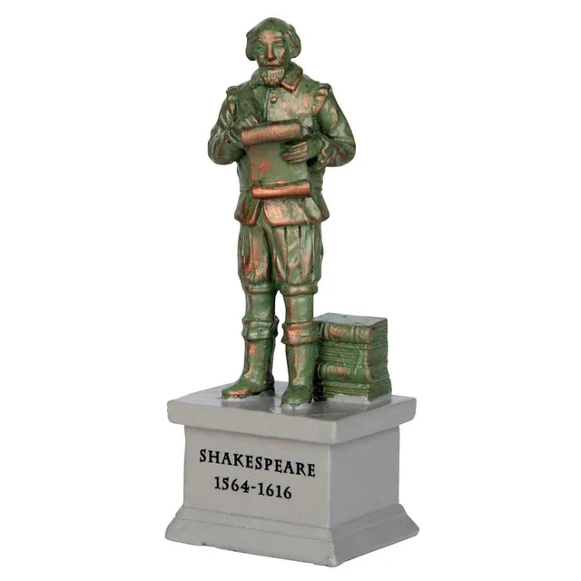 lemax-park-statue-shakespeare-d-cor-village-miniature image 1
