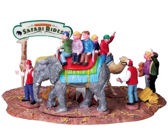 lemax-safari-rides-attraction-miniature-pour-village-de-no-l image 1