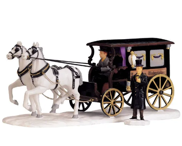 lemax-undertaker-s-carriage-cal-che-du-croque-mort-spooky-town image 1