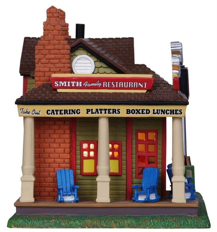 lemax-smith-family-restaurant-village-miniature-lumineux image 3