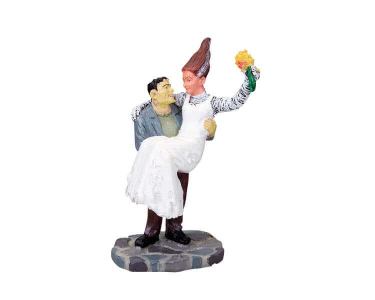 lemax-bride-and-monster-figurines-miniatures-spooky-town image 1