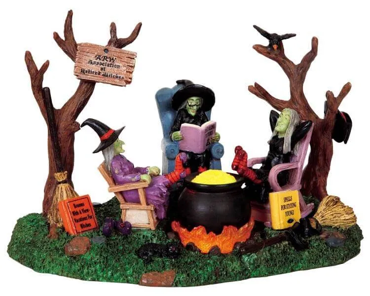 lemax-retired-witches-figurine-village-miniature-spooky-town image 1