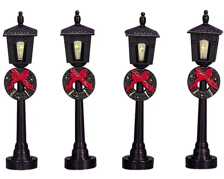 lemax-street-lamp-r-verb-re-lumineux-pour-village-de-no-l image 1