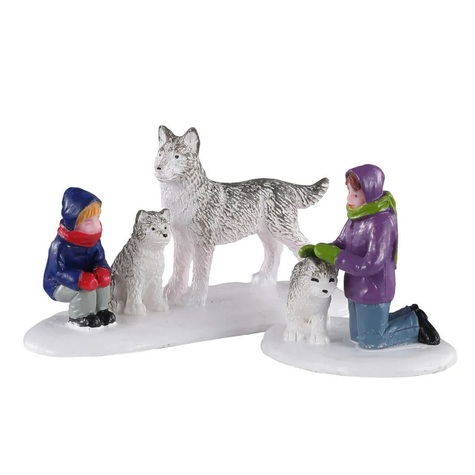 lemax-future-sled-dogs-figurines-chiens-de-tra-neau-vail-village image 1