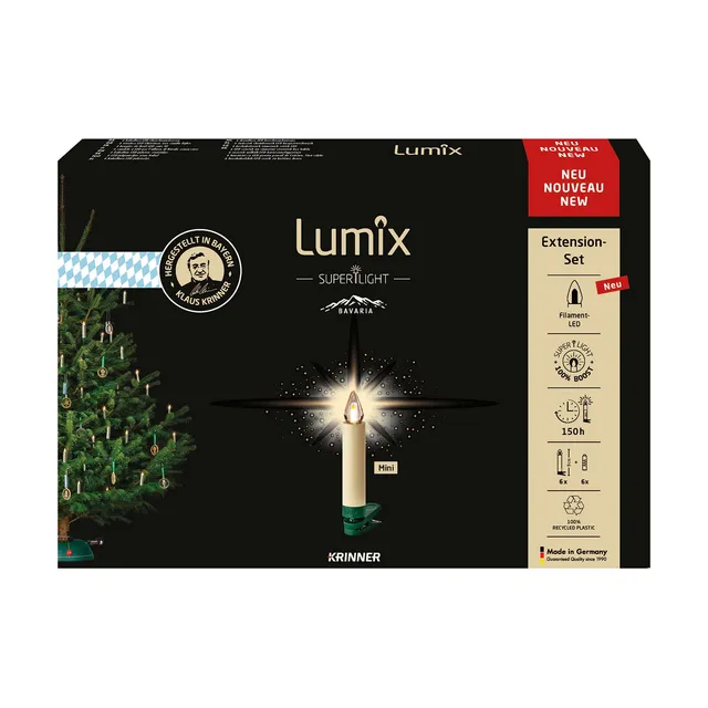 krinner-lumix-superlight-bavaria-flame-mini-extension-bougie-led image 1