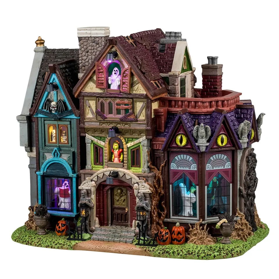 lemax-madness-manor-maison-hant-e-spooky-town-lumineuse image 1