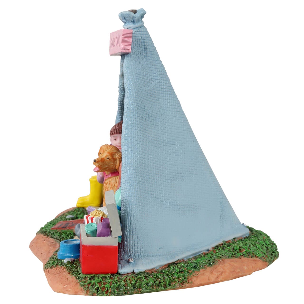 lemax-girls-backyard-camping-figurines-camping-tente-girls-only image 3