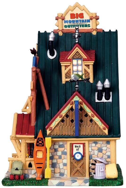 lemax-big-mountain-outfitters-chalet-miniature-lumineux-no-l image 3