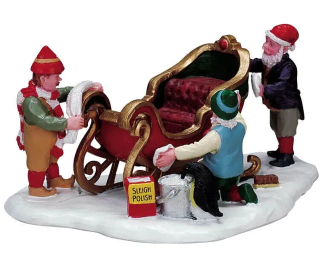 lemax-sleigh-service-station-b-timent-village-de-no-l image 1