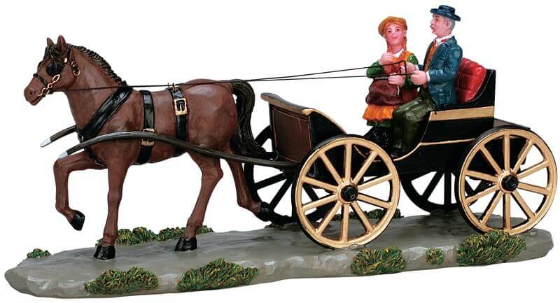 lemax-carriage-for-two-cal-che-romantique-de-no-l image 1