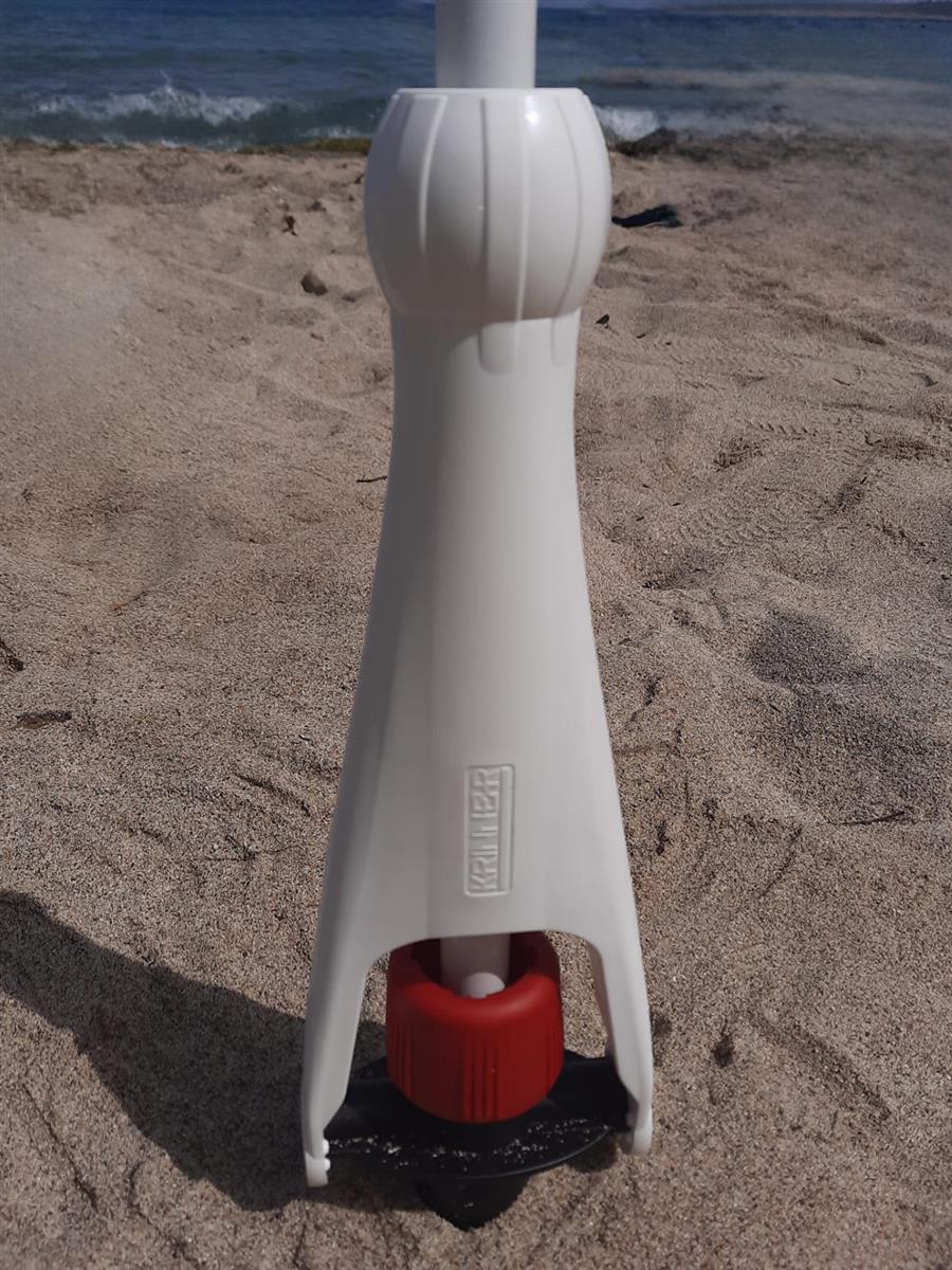 krinner-vario-drill-support-parasol-blanc-ancre-au-sol-spirale image 8