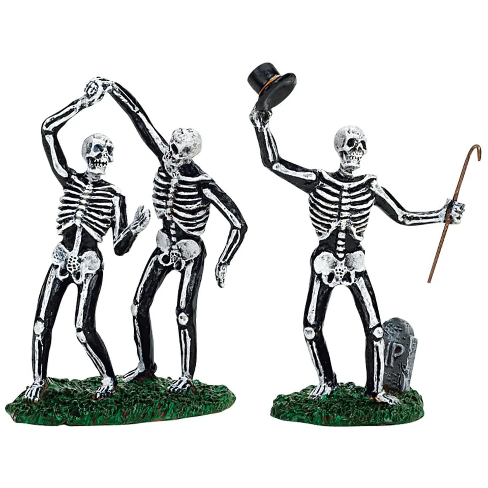 lemax-dancing-skeletons-lot-de-2-figurines-spooky-town image 1