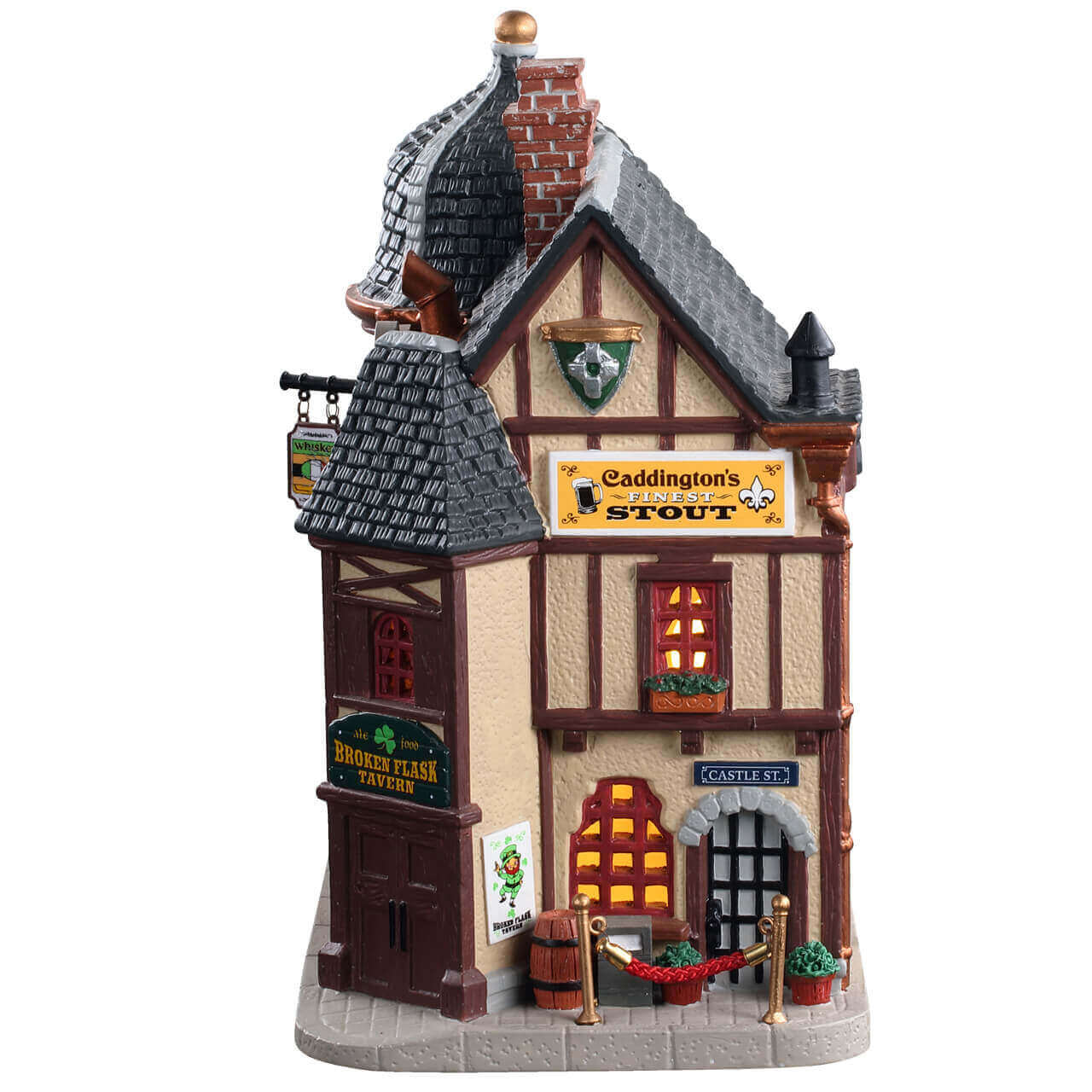 lemax-broken-flask-tavern-taverne-irlandaise-lumineuse-caddington-village image 3