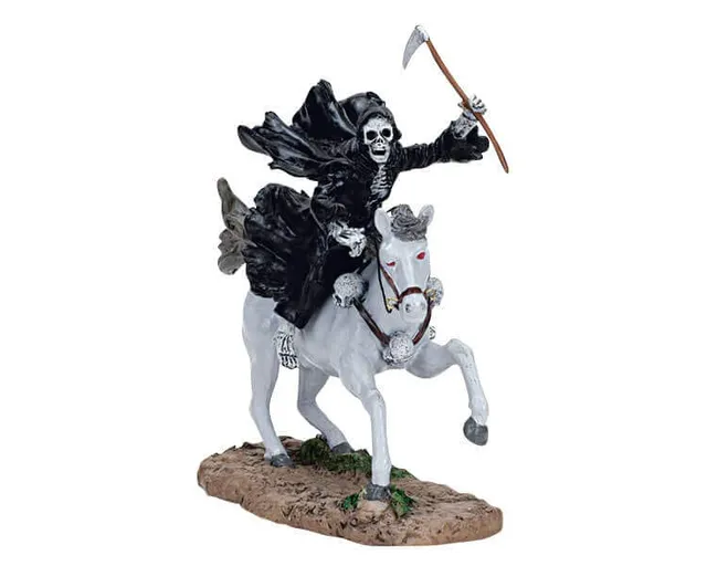 lemax-death-on-a-pale-horse-figurine-spooky-town-halloween image 1
