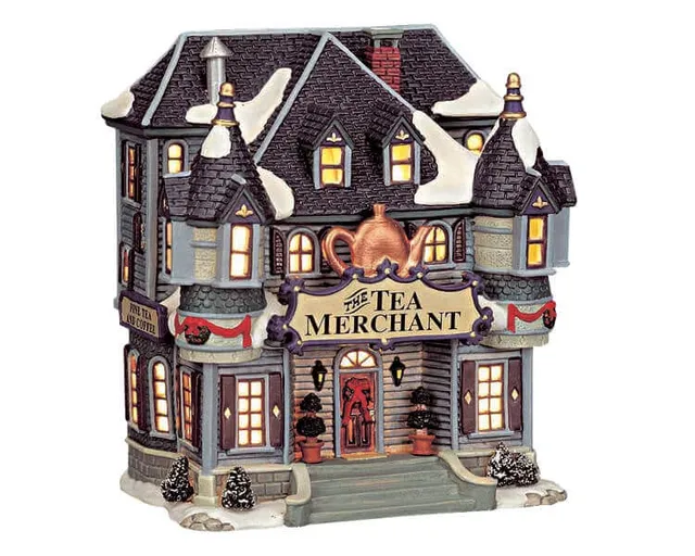 lemax-the-tea-merchant-boutique-th-miniature-lumineuse image 1