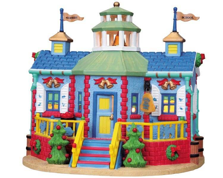 lemax-nursery-school-b-timent-lumineux-cole-village-de-no-l image 1