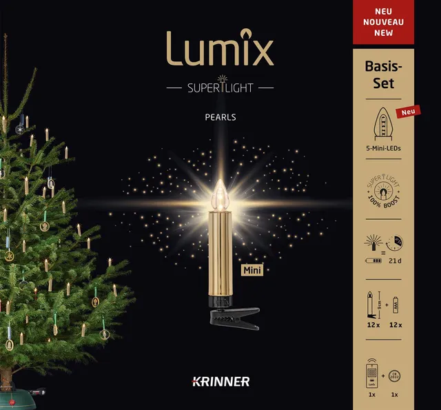krinner-lumix-superlight-pearls-gold-mini-basis-bougies-led-dor-es image 1