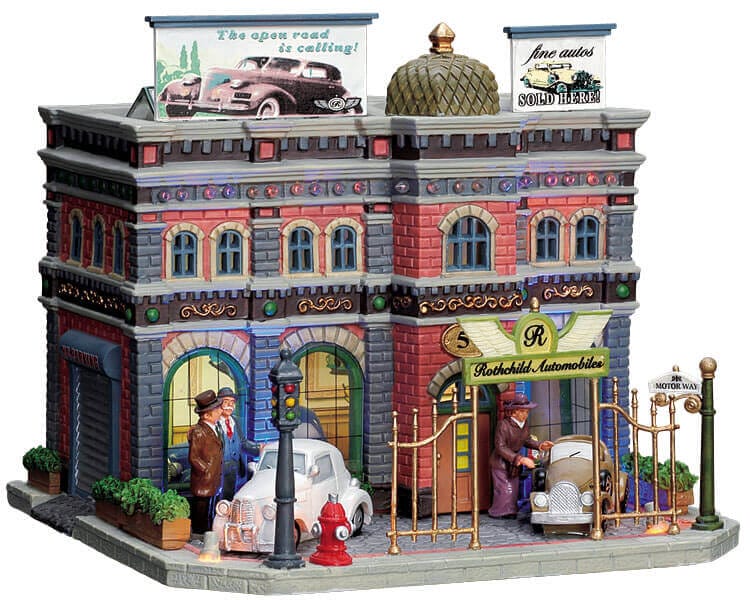 lemax-rothchild-automobiles-b-timent-garage-automobile-village image 1