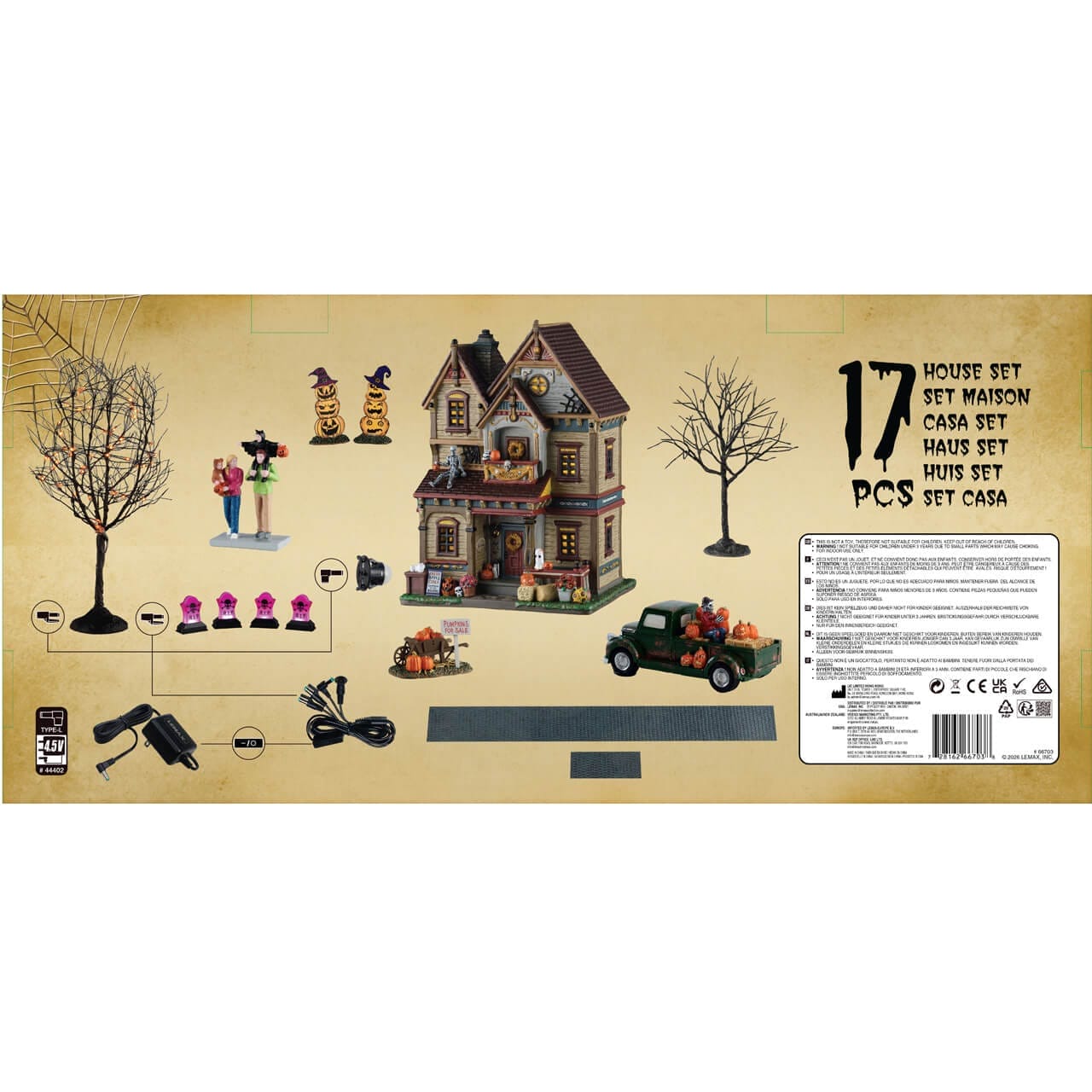 lemax-halloween-at-the-wilsons-set-maison-hant-e-spooky-town image 3