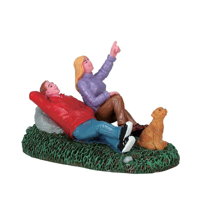 lemax-just-cloudgazing-figurine-enfants-allong-s-village-de-no-l image 1