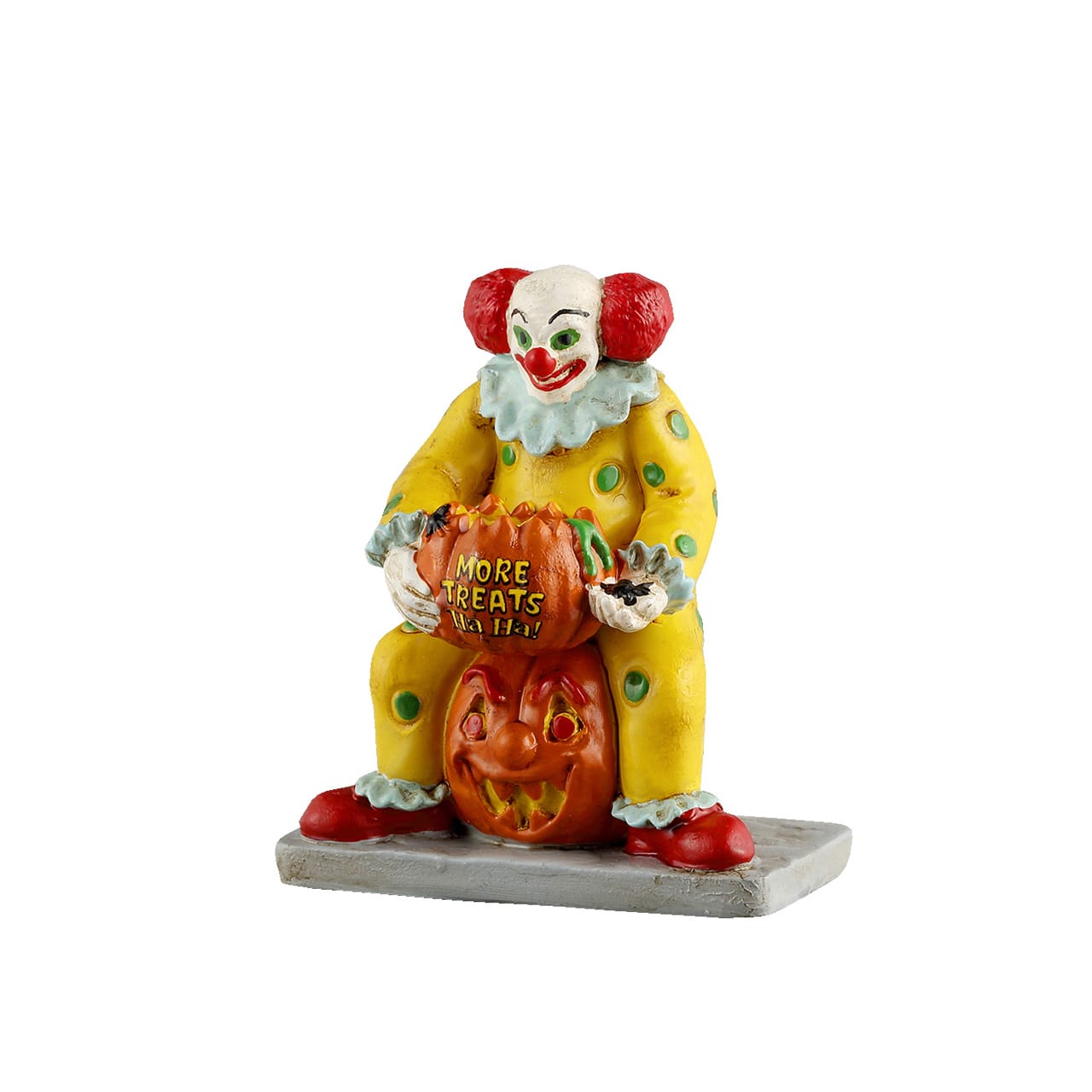lemax-more-treats-figurine-clown-et-citrouille-spooky-town image 1