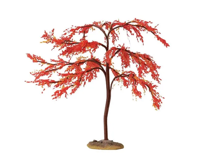 lemax-autumn-mulberry-large-sapin-stable-pour-village-miniature image 1